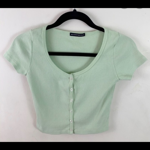 Brandy Melville Tops - brandy Melville green sells top